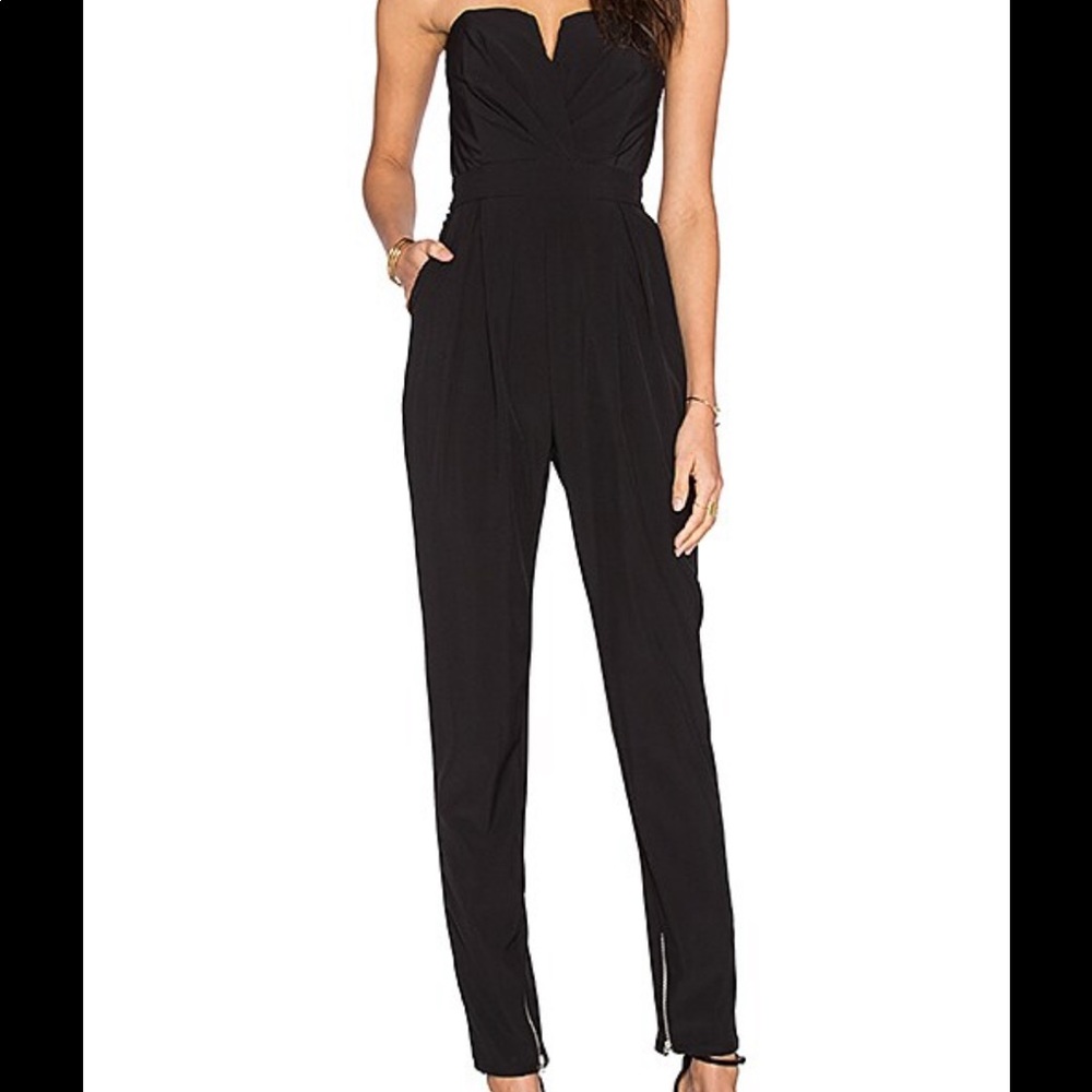 Revolve TFNC London Black Thalia Jumpsuit, SM